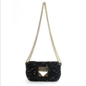 Sonia Rykiel Small Sequin Crossbody Handbag purse